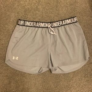 Light grey Under Armor shorts